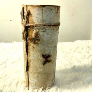 Birch pillar candle NEW